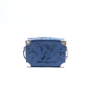 Pre-owned Louis Vuitton Canvas Shoulder Bags Soft Trunk Blue Shoulder Bag T10409292