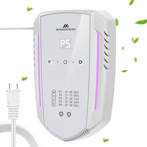 Cat Litter Deodorizer & Ozone Odor Eliminator, Pet Odor Eliminator Air Purifier for Home, Plug-in Litter Box Deodorizer for Strong Cat Urine & Poop Smell, 5 Modes for Cat Room, Kitchen, Toilet