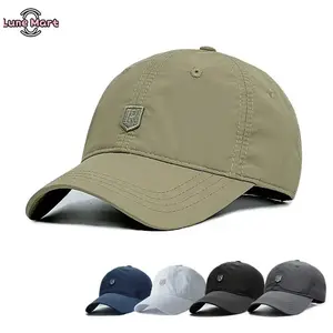 Universal Adult Lightweight Quick-Dry Polyester Baseball Cap - Breathable Nylon Golf Hat with Metal Emblem, Adjustable Fit, UV Protection, Ideal for Summer Outdoor & Casual Daily Wear