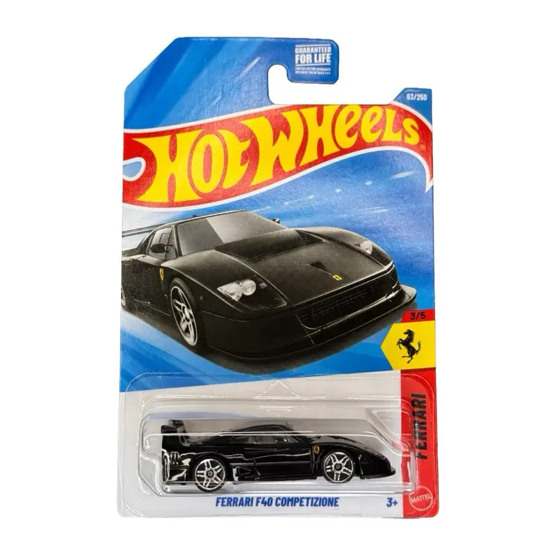 Hot Wheels Ferrari F40 Competizione Black Mainline 63/250 Hot Wheels Ferrari F40 Competizione Black Mainline 63/250