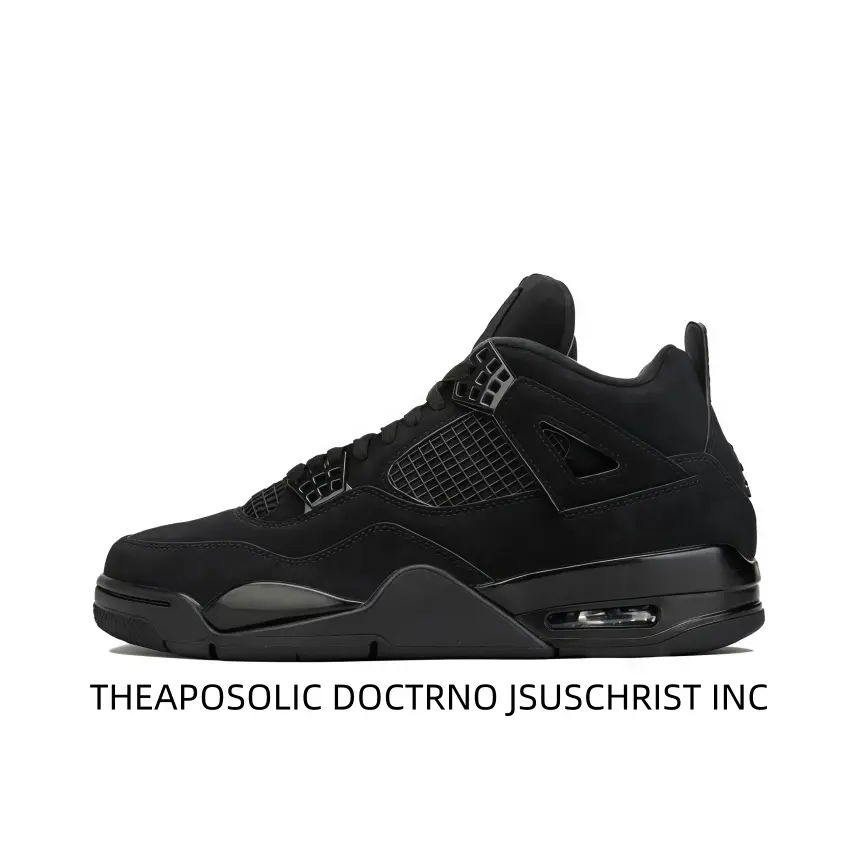 All-Black Matte High-Top Retro Sneakers, Classic Silhouette Practical Function, Trustworthy Daily Wear for Sports Collectibles Enthusiasts