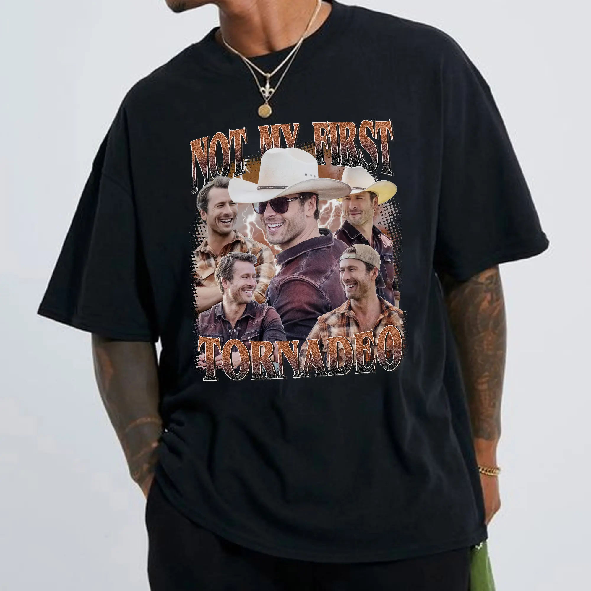 Glenn Powell Twisters T-Shirt Vintage Shirt, Gift For Woman and Man Unisex T-Shirt