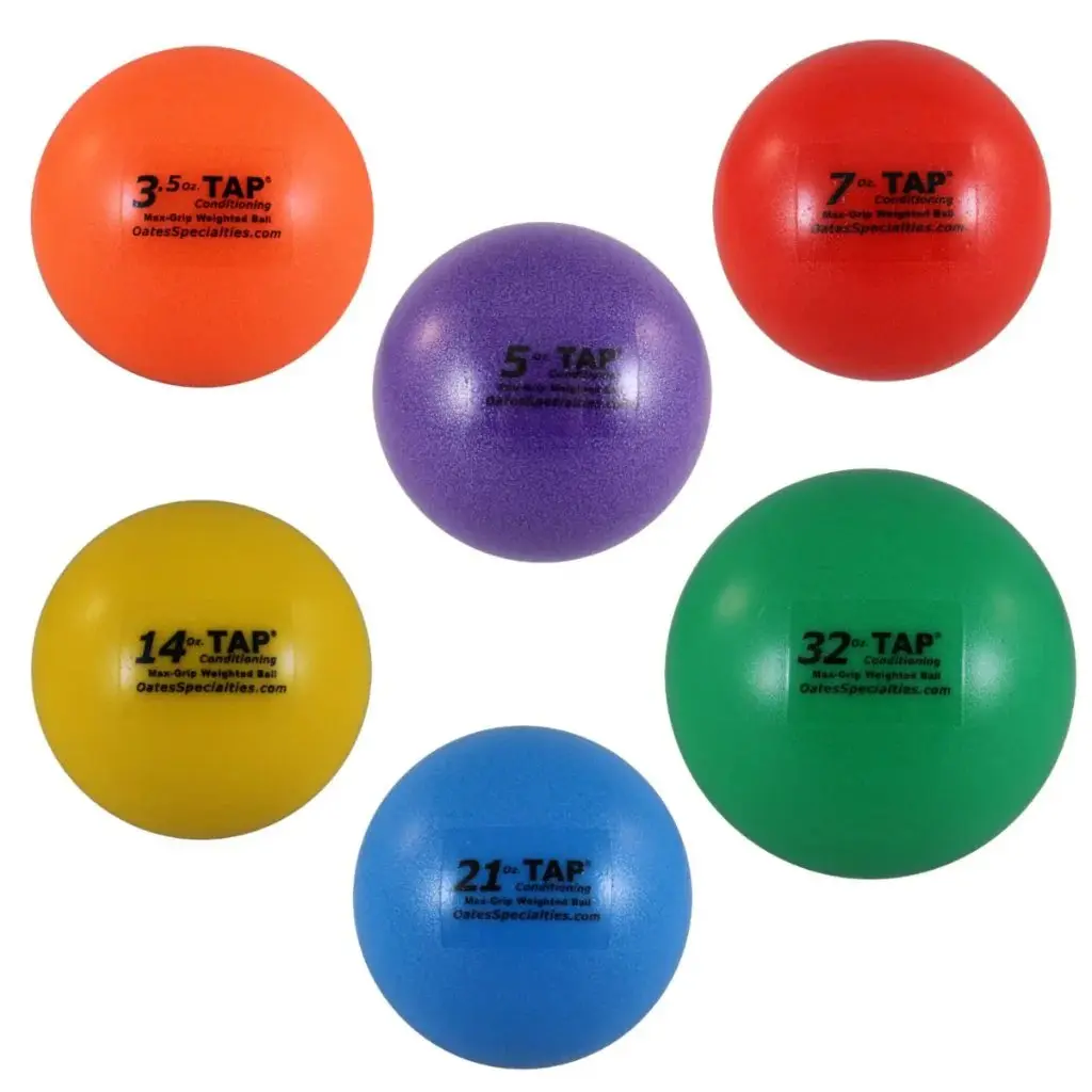 TAP® Max‑Grip Weighted Ball – Textured‑Grip Plyometric Tools for Overhead Athletes