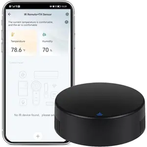 IR Remote Control:  WiFi  Remote Control with Temperature Humidity Sensor, App&Voice Control, 3in1 WiFi Thermometer Hygrometer, Compatible with Alexa,  Assistant