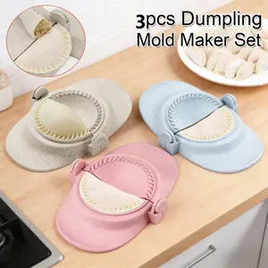 3 sets of online red packet dumplings divine ware Food grade materials Three sizes can be easily selected to make lace dumplings, Chinese/Western Dim sum production (Potsticker, Empanada, etc.)