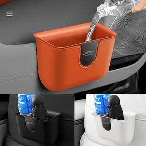 Car Multi-Functional Dual-Layer Trash Can, Door Hanging Layered Storage Box, Universal Fit Car Rear Seat Abs Organizer, Car Hygiene Bucket Holder, Multifunctional Car Organizer, Car Storage Organizers