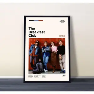 The Breakfast Club Movie Poster High-Quality Print Wall Art Home Decor Gift Poster Easy Framing Versatile Decor for Living Room Bedroom Office