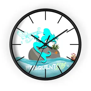 Wall Clock, Nautical Decor Wood Wooden Metal