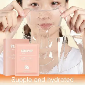 Advanced Collagen Crystal Face Mask with Umbilical Cord Blood Extract for Deep Hydration Skin Brightening and Transparent Glow