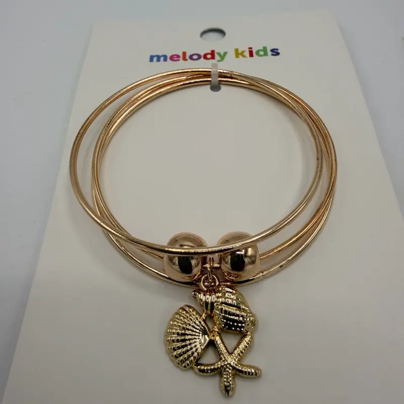 Kids Gold Beach Bangle Set