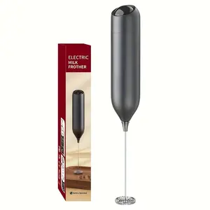 Powerful Handheld Milk Frother Electric Whisk Mixer Battery Operated Foam Maker for Coffee Matcha Latte Cappuccino Portable Kitchen Gadget Gift