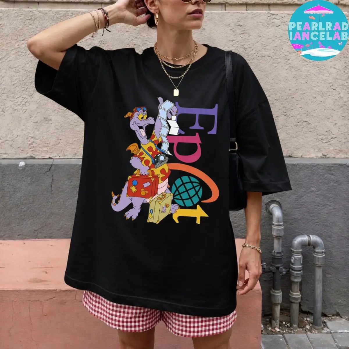 Cute Figment Dragon Comfort Colors T-shirt, Epcot Center Snack Drinking Around The World Shirt, Family Birthday Gift, Unisex T-shirt  4