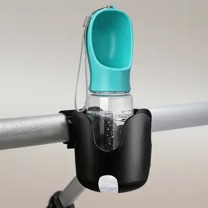 Universal Pet Stroller Cup Holder, 2 in 1 Phone Holder Storage Rack Accessory for Dog Cat Stroller, Pet Stroller Accessory,Portable Storage Rack for Dog Cat Travel