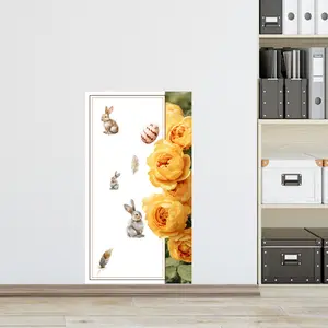 Aesthetic rose flower magnetic square sticker contact paper 50cm*90cm, peel and stick wall self-adhesive magnetic wall panel stickers, suitable for peel and stick magnet contact paper rolls in homes, schools, restaurants, cafes, and offices