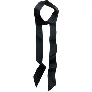 Solid Color Long Neckerchief Pure Skinny Scarf Necktie Handbag Wrap Handle Satin Belt