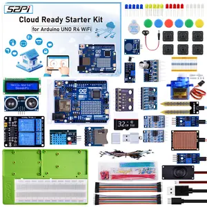 52Pi Cloud Ready Starter Kit with UNO R4 WiFi, Bluetooth, I2C, LED Matrix, IoT Integration,Tutorials