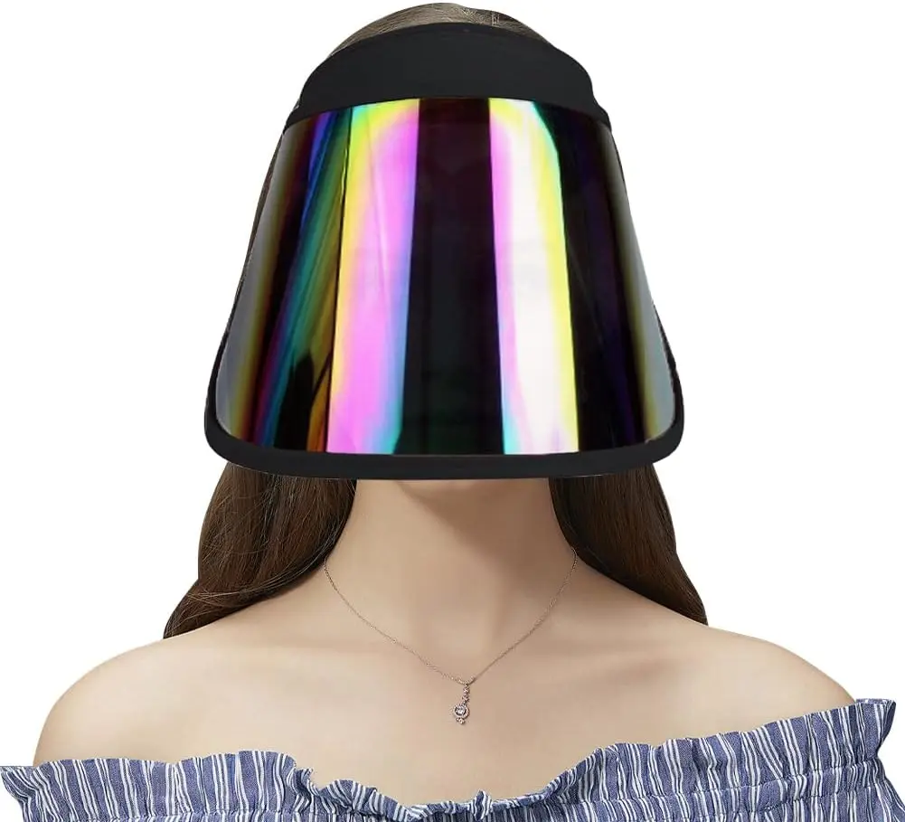UV Protection Face Shield Sun Visor Hat, Sporty Face Covers & Mask, Ideal for Outdoor Hiking, Camping, Sports & Outdoor Accessories