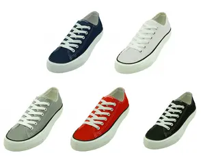 Men's Canvas Sneakers Classic Lace Up Fashion Casual Shoes Size:7-13