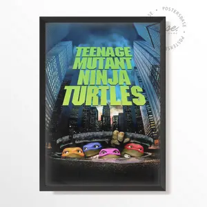 (Poster) Teenage Mutant Ninja Turtles Poster Anime Vintage Wall Art, Gift for Maang Fans