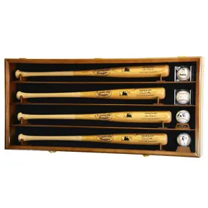 4 Baseball Bat Display Case Cabinet