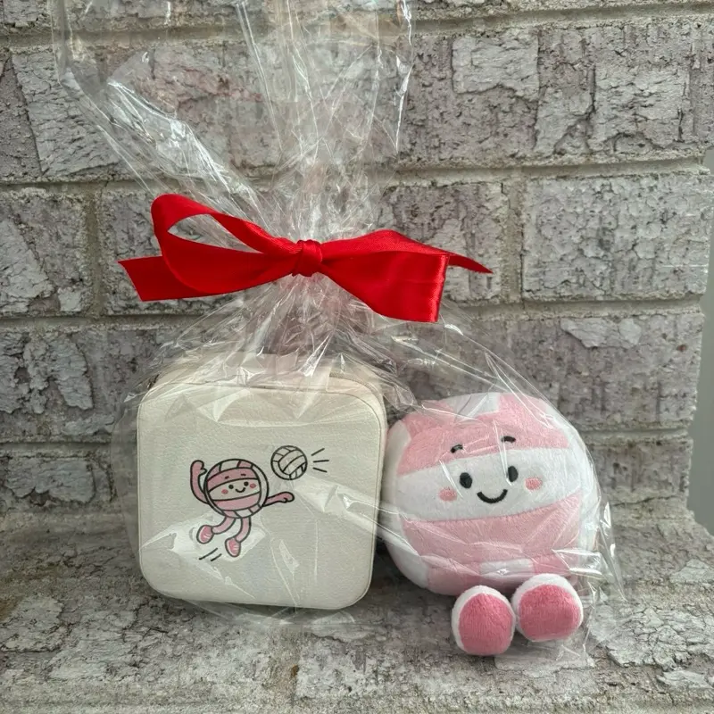 Volleyball Gift Bundle: Plush Volleyball with Adorable Character Design and Fun Volleyball Stickers. Volleyball Gift Bundle: Plush Volleyball with Adorable Character Design and Fun Volleyball Stickers.