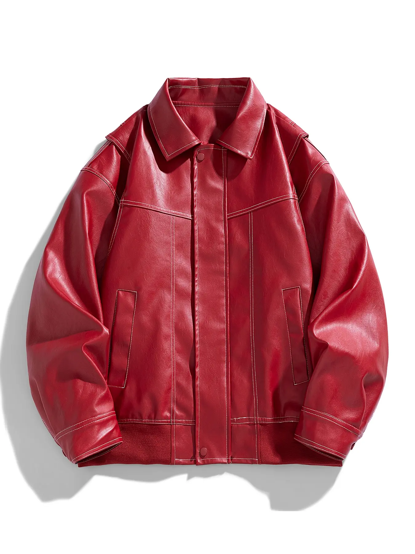 trendy leather jacket - TikTok Shop
