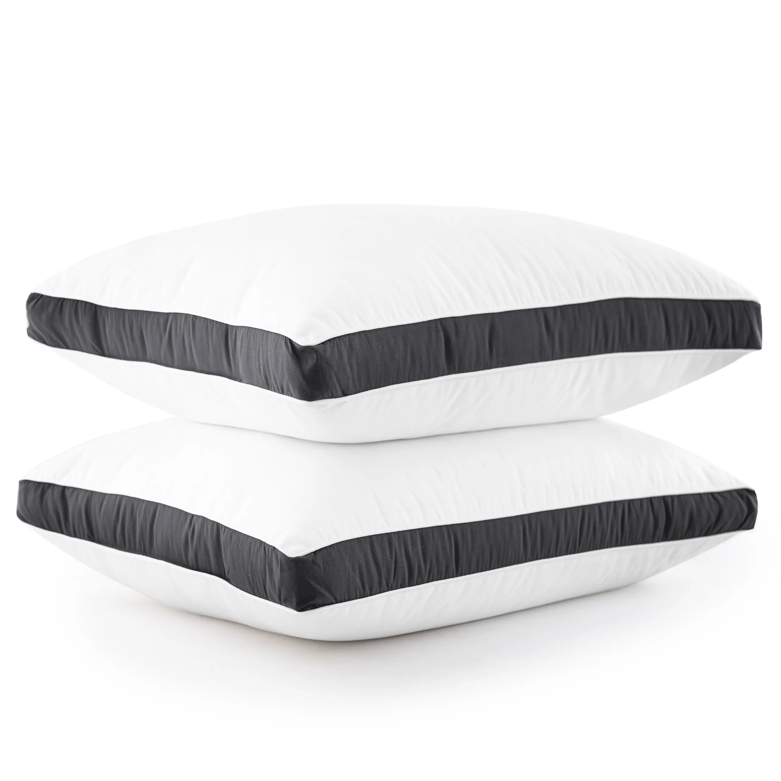 LDC LUX DECOR COLLECTION 2-Pc Gusseted Pillows - Premium Soft Fabric, Geometric Pattern - Pillows for Sleeping with Neck Care, Cooling Sleep & Good Posture Support for Back, Stomach & Side Sleepers LDC LUX DECOR COLLECTION 2-Pc Gusseted Pillows - Premium Soft Fabric, Geometric Pattern - Pillows for Sleeping with Neck Care, Cooling Sleep & Good Posture Support for Back, Stomach & Side Sleepers