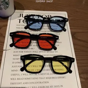 3-Pack Retro Square Sunglasses for Men & Women, Korean Style Trendy Eyewear, Lightweight Thin Frame, Personalized UV400 Protection, Stylish Outdoor Travel & Summer Vibes