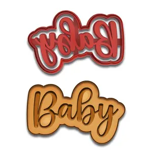 Newborn Baby Cookie Cutter - 4x2.51", Perfect for Baby Shower Baking & Party Favors