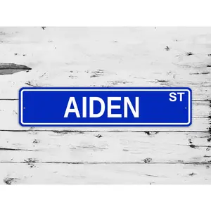 Aiden Street Sign Personalized Custom Name Gift