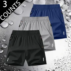 3-Pack Men’s Athletic Shorts – Summer Loose Fit, Casual, Versatile, Breathable, Quick-Dry Shorts, suitable for running, fitness, cycling, walking, swimming