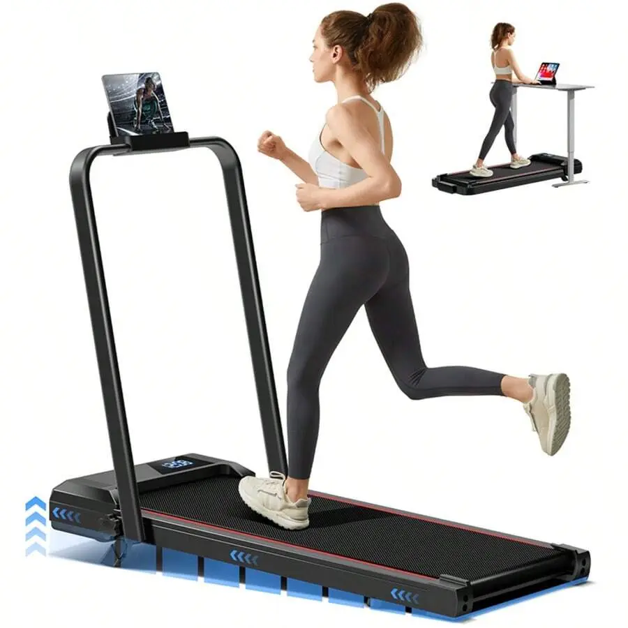 Timber 3-In-1 Under Desk Incline Treadmill, Folding Treadmill For Home, Walking Pad Treadmill, 7.2MPH, 2.5 HP Quiet Brushless, 265 LBS Capacity