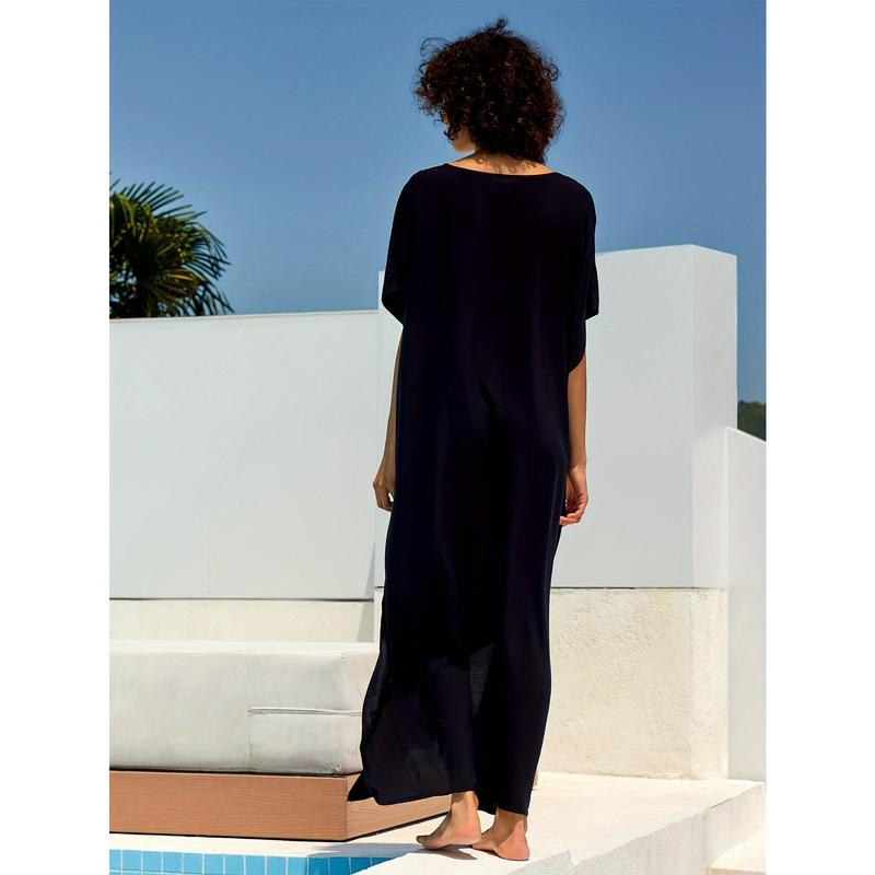 Moroccan Kaftan Dresses For Women Plus Size Caftans Loungewear Embroidered Beach Kaftan Cover Up Mumu House Dress