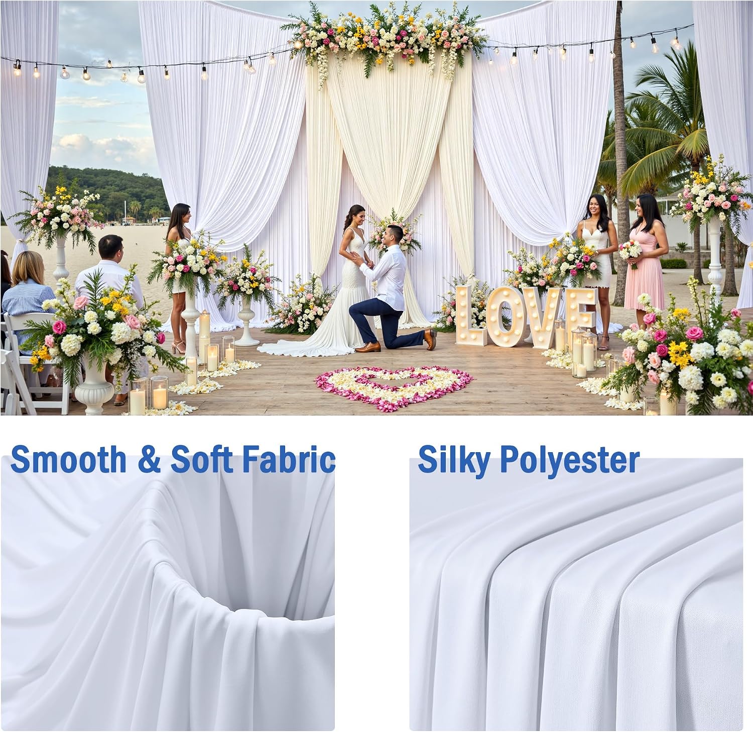 8-Panel Wrinkle-Free Silky Polyester Black Backdrop Curtains - 2-Panel Sets (4x10ft), Wedding, Party Photography Decor Drapes for Photoshoots,back to school,dorm essentials,home decor,home essentials 8-Panel Wrinkle-Free Silky Polyester Black Backdrop Curtains - 2-Panel Sets (4x10ft), Wedding, Party Photography Decor Drapes for Photoshoots,back to school,dorm essentials,home decor,home essentials