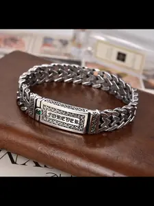 New Handcrafted Heart Kente Pattern Bracelet, Wide Trendy Retro Hip Hop High-End Unique Bracelet, Fashionable Accessory for Men and Women