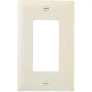 212 MAIN Indestructible Nylon Shell Light Switch Wall Plate - 1-Gang, 10-Pack, Self-Extinguishing, Light Almond (Pass & Seymour TP26LACP10)