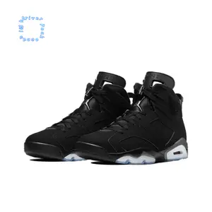 All-Black High-Top Retro Basketball Shoes with Silver Accents and Translucent Outsole