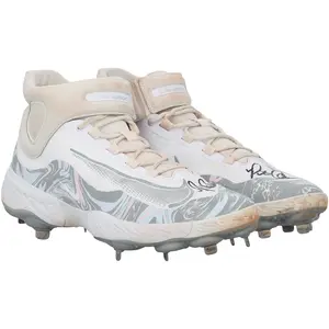 Pete Alonso New York Mets Autographed Game-Used White and Gray Nike Cleats from the 2025 MLB Season - HH98515750-51 - Fanatics Authentic Certified