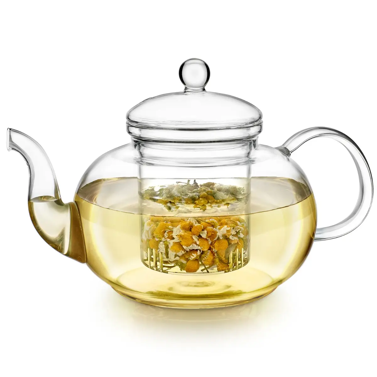 Blossoms Glass Teapot with Removable Loose Tea Infuser Blossoms Glass Teapot with Removable Loose Tea Infuser