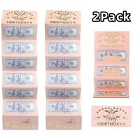 2 Pack-Pink Birthday Cash
