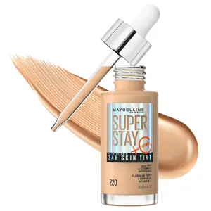 Super Stay Up to 24HR Skin Tint, Radiant Light-to-Medium Coverage Foundation, Makeup Infused With Vitamin C, Maybelline New York Super Stay Up to 24HR Skin Tint, Radiant Light-to-Medium Coverage Foundation, Makeup Infused With Vitamin C, Maybelline New York