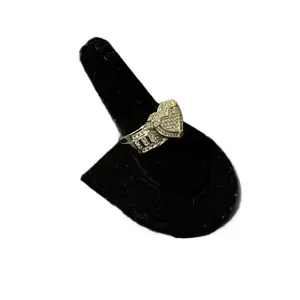 Santiago Jewelry #48 Heart Ring Gold Plated 14k with Intricate Design and Durable Finish