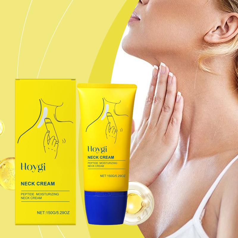 Hoygi Neck Firming Cream 150g, Deep Moisturizing & Tightening Formula, Low Allergenic, Easy Absorption Massage, Contains Glycerine & Oligopeptide-1