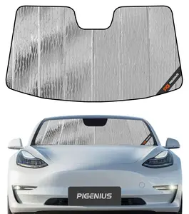 Pigenius Windshield Sunshade for Tesla Model 3 2018-2025, Model Y 2020-2025 Front Window Shade - AstraGuard