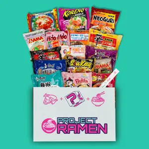 Variety Ramen Random Mystery Box 16 Packages of Instant Ramen Noodle Soup 8 Variety Project Ramen Food Spicy