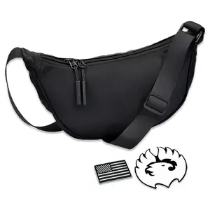 MYTHIC Dumpling Bag – Crescent Shoulder Pack | BLACK
