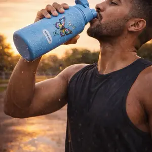 Bemark stainless steel Insulated water bottles with 32oz Reusable for gym