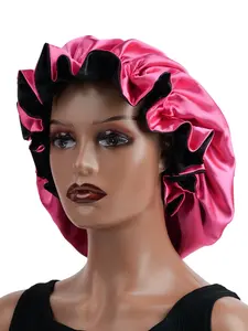 Double-Sided Satin Sleep Cap, Unisex Comfortable Night Rest, Smooth Sleeping Hat, Lightweight Hair Care Nightcap, Soft and Cozy