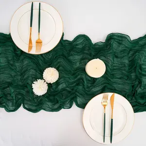 6-Pack Bohemian Gauze Cloth Table Runners, Assorted Colored Festive Décor for Weddings, Christmas, Home & Special Occasions Enhance Inviting Atmosphere