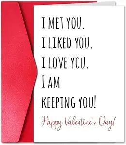 Easter Gift I Love You Valentine's Day Card – Funny Gift for Husband, Boyfriend, Wife, Girlfriend